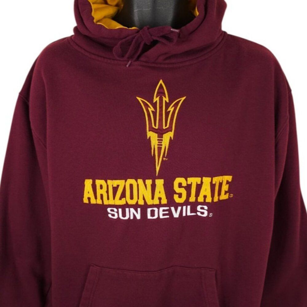 Arizona State Sun Devils Sweatshirt Hoodie Mens Size XL Red NCAA University